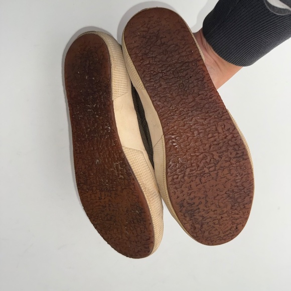 SUPERGA Womens 37 Green Canvas Low Top Casual Classic Sneakers Bin4 - Picture 2 of 5